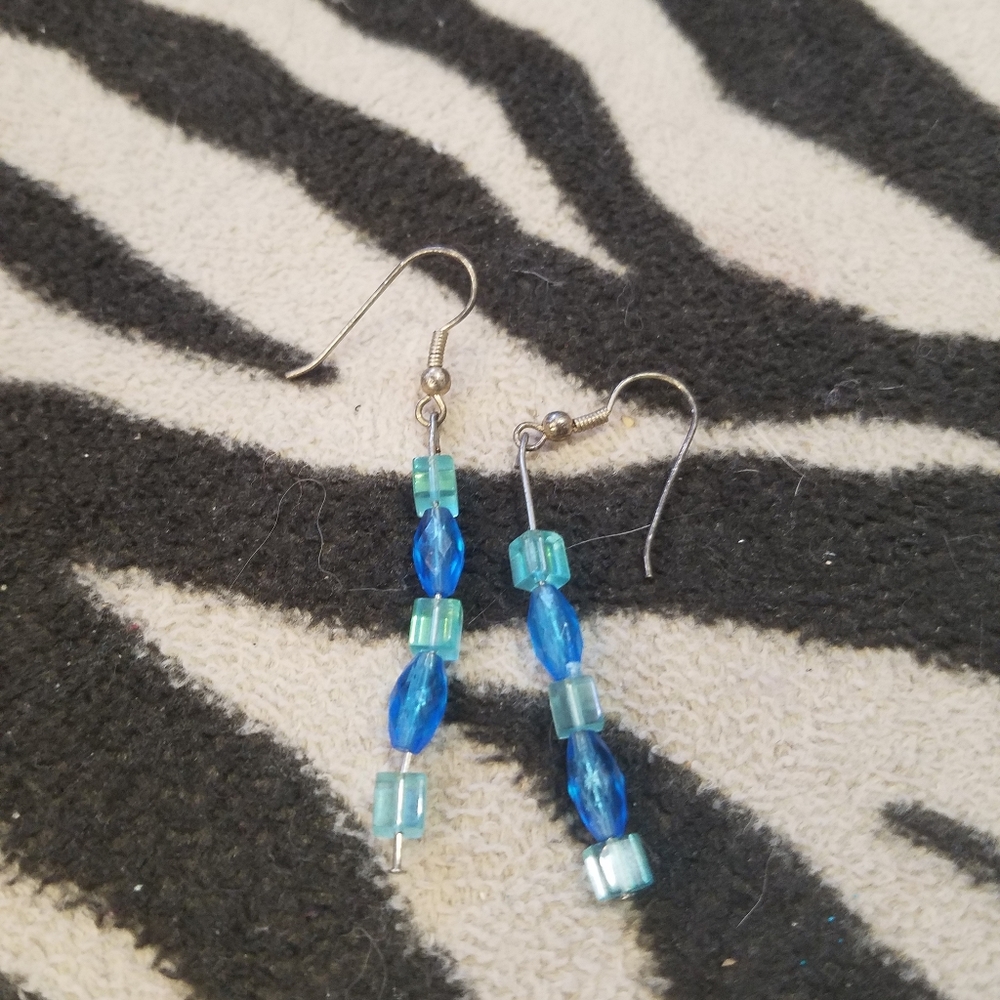 Y2K Handmade Earrings- Blue
